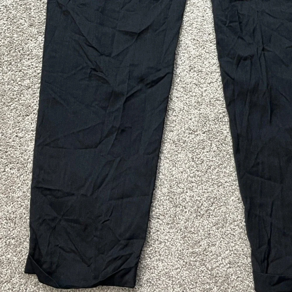 Kirkland Signature Dress Pants Mens 34x32 Gray Pleated Straight Leg Wool